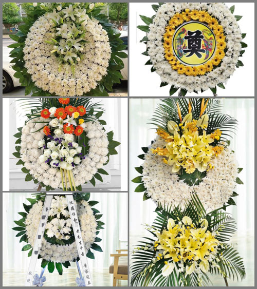 陕西咸阳市旬邑县湫坡头镇看花宫村花圈速递
